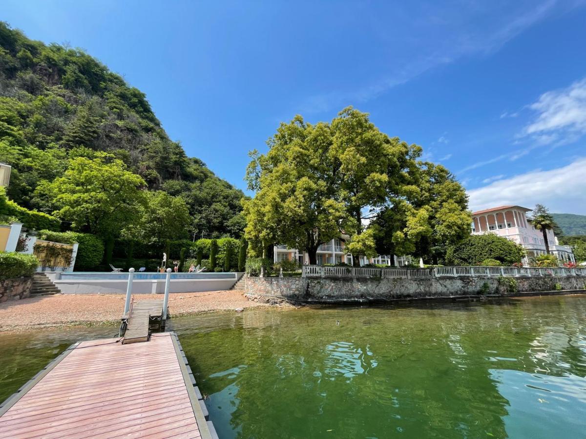 Ville Lago Lugano Porto Ceresio Exterior foto